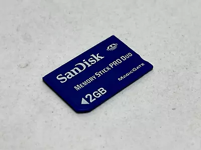 Sandisk 2Gb Memory Stick Pro Duo Magic Gate Memory Card - Blue • $9.99