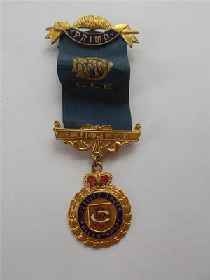 £35.99 • Buy RAOB Royal Antediluvian Order Of Buffaloes Gilt Enamel Jewel Medal Lodge 7008