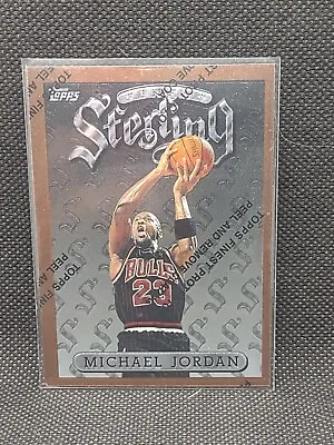 Michael Jordan 1996-97 Topps Finest Sterling With Protective Coating Peel #50 • $29.99