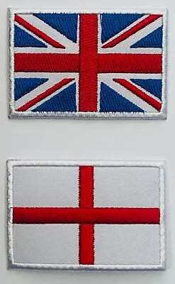 £2.69 • Buy Union Jack / England Flag Badge Iron On Sew On Transfer For Jackets, Shirts Etc.