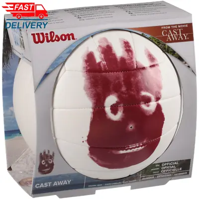 Wilson Cast Away Replica Outdoor Volleyball Official Size Free Shipping 🥇🥇🥇 • $21.26