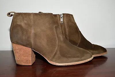 Madewell Ankle The Brenner Boot Suede Zip Women 8  • $34.50