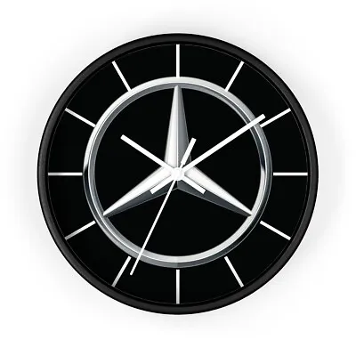 Mercedes Benz Black Wall Clock • $60