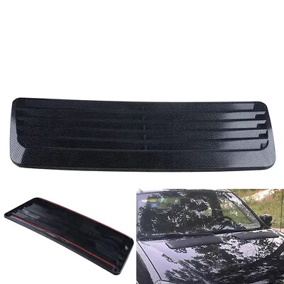 Sport Racing Matte Black Front Hood Scoop Intake Air Vent Cover Trim Universal • $19.99