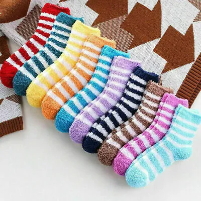 £7.79 • Buy 6Pairs Women Winter Warm Soft Fluffy Bed Socks Lounge Slipper Fleece Sock Random
