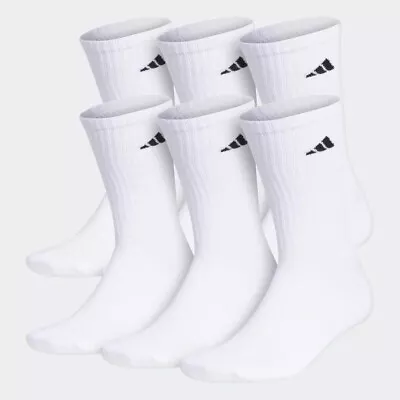 Adidas Cushioned Crew Socks (Large) • $16.95