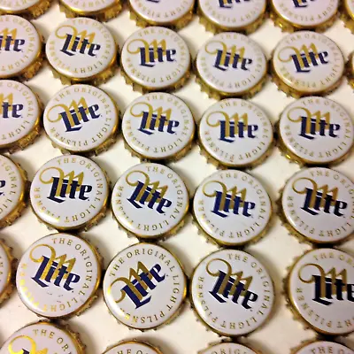 Lot Of 100 Miller Lite Beer Bottle Caps No Dents • $4