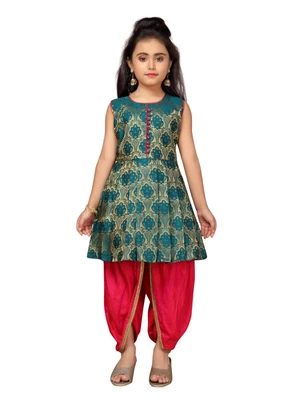 $82.09 • Buy Indian Ethnic Wear Girls Patiala Kurta Salwar Set Green Party Wear Patiala Dress