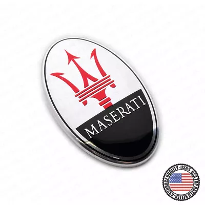 Maserati Ghibli Quattroporte Granturismo Front Bumper Logo Emblem Badge Black • $31.99