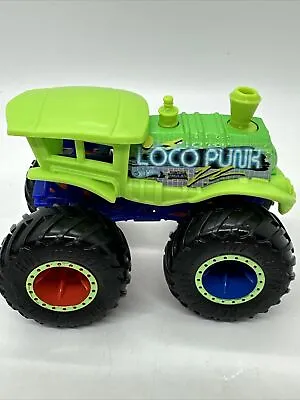 Hot Wheels Monster Truck LOCO PUNK Green Train Vehicle 1:64 Scale Mattel • $12.99