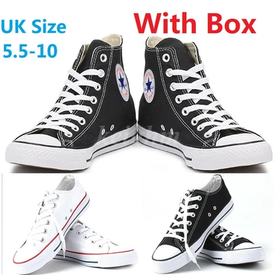 £31.65 • Buy Converse All Star MENS & WOMENS Hi/Low Top Canvas Chuck Taylor Trainers Shoes UK