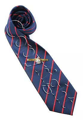 £19.99 • Buy Royal Army Ordnance Corps Raoc Stripe Tie & Gold Plated Tie Bar Veterans Set