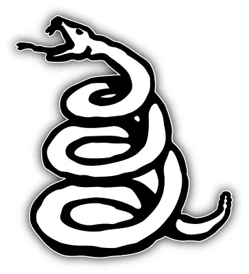 Metallica Snake Car Bumper Sticker Decal - 3'' 5'' Or 6'' • $3.50