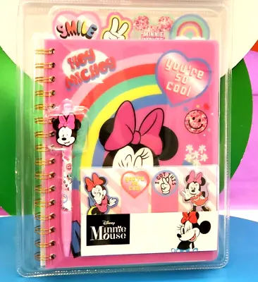 Disney Minnie Mouse: 4 Tab Jornal Stationery Set You're So Cool! • $24.99