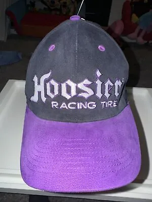 Hoosier Racing Tire Hat Baseball Cap Black Purple White Embroidered NWT • $24.99