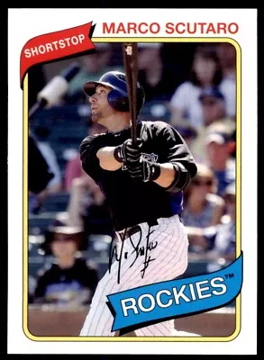 2012 Topps Archives Marco Scutaro Baseball Card Colorado Rockies #143 • $1.85