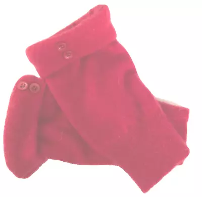 Fingerless Gloves Red 100% Cashmere S M L Small Medium Large Mittens Arm Warmers • $34.98