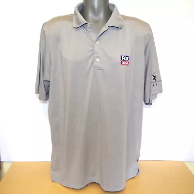 F&G Tech FOX USGA Embroidered Logo Mens XL Gray Golf Shirt By Fairway & Greene • $10.50