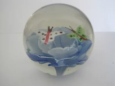 Murano Glass Paperweight Butterflies  • $24.97