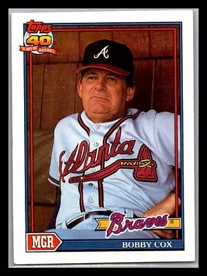 1991 Topps Bobby Cox #759 Atlanta Braves • $1.79