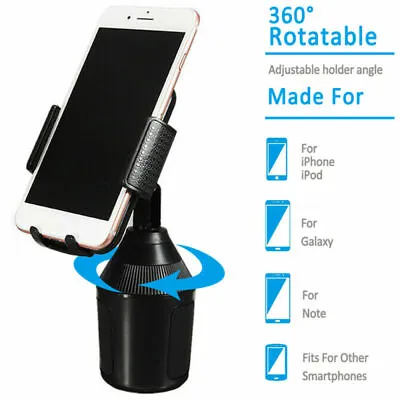 Universal Cup Holder Car Mount Cradle For Cell Phone GPS IPhone Samsung Adjust • $10.99