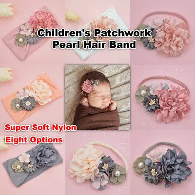 $7.99 • Buy 2 X Ins Baby Kids Toddlers Hair Band Accessories Hairpins Girl Bow Flowers AU