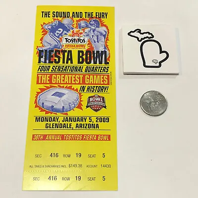 $16 • Buy FULL 2009 Ohio State V Texas Longhorns BCS FIESTA BOWL Football Ticket OSU GD+