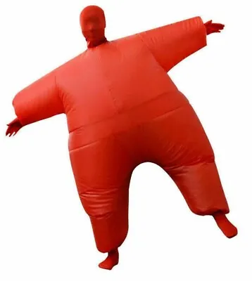 Adult Inflatable Suit Fat Suit Costume Fat Chub Sumo Blow Up Fancy Dress Costume • £19.83