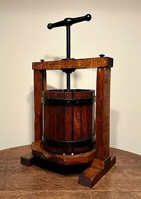 Antique Original Old Apple Cider Press Country Farmhouse Kitchen • $225