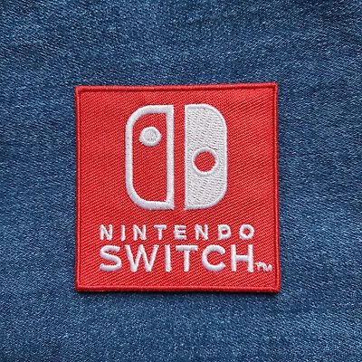 Nintendo Switch Logo Patch (Iron On Sew Embroidery Applique Lite Joy-Con) • $3.99