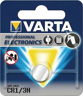 Varta Lithium Button Cell Battery CR3/1N 3 V 1-Blister • £8.92