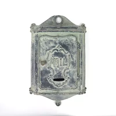 Cast Iron Mailbox Wall Mount Vintage Style Outdoor Letter Holder • $129