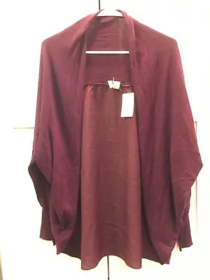 Moth Anthopologie Dark Purple Open Front Cardigan Size Small • $1.25