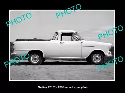 Old Postcard Size Photo Of 1958 Holden Fc Ute Launch Press Photo 2 • $8