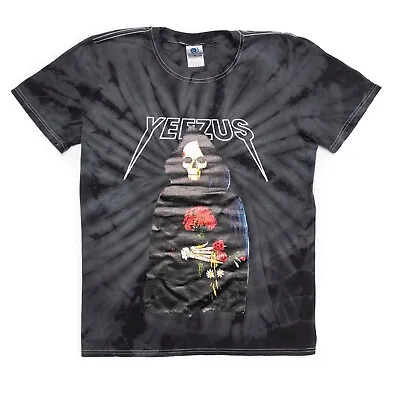 Kanye West YEEZUS Tour Tie Dye Skeleton Rose Death Grim Reaper T-shirt Tee Top • £26.99