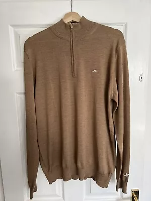 Men’s J.Lindeberg Kian Mid Layer Merino Golf Jumper Zip Top RRP £150 (BNWT) • £21