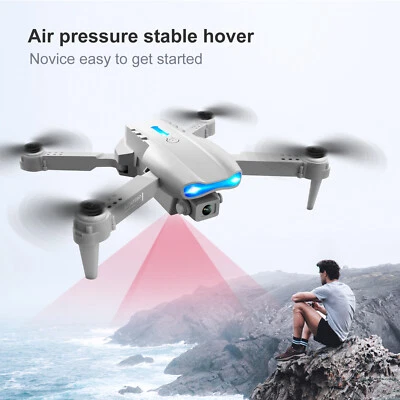 $42.89 • Buy Aeroplane USB Charging FPV Drones For Boys Girls (Grey 3Battery 2 Camera) AU