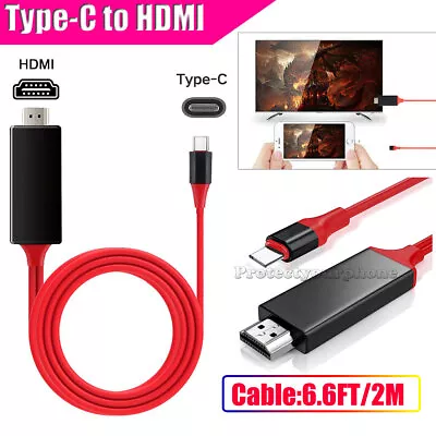 USB-C Type C HDMI Adapter Cable Converter Hub For Macbook Android Phone HDTV TV • $11.99