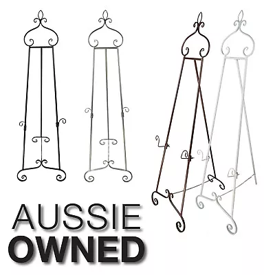 ORNATE METAL DISPLAY EASEL - 5 Colours Available | 147cm | Great For Weddings • $66.65