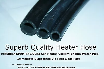 5/8  Flexible Rubber Car Heater Hose Coolant Radiator Engine Water Pipe SAEJ20R3 • £8.99