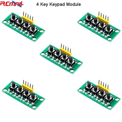 5pcs 4 Key Button Keypad Switch Keyboard Module For Arduino Mega2560 Breadboard • $3.99