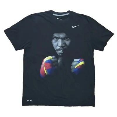 Nike Team Manny Pacquiao Boxing Rare DriFit Pambansang Kamao Men's T-Shirt Sz L • $39