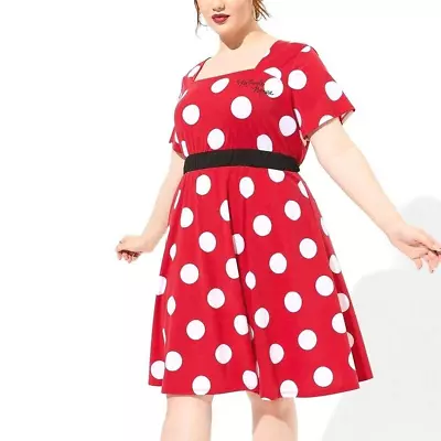 New Torrid 0X Disney Minnie Mouse Polka Dot Red Cosplay Costume Halloween Dress • $69.50