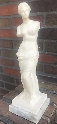 Early To Mid-Century Resin Venus De Milo 12 3/4  Statue Mounted On Marble Base • $45