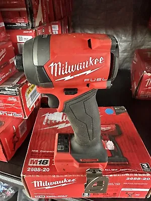 Milwaukee 2953-20 M18 FUEL Brushless Cordless 1/4  Hex Impact Driver (TOOL ONLY) • $99.99