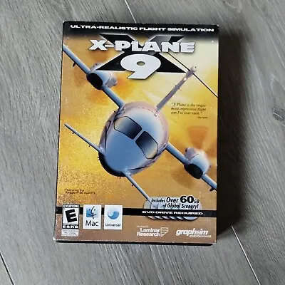 X-Plane 9 Flight Simulator For PC Game Graphsim 6 DVD-Rom Discs In Case + Manual • $19.99