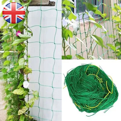 £6.49 • Buy Plant Support Mesh Garden Net Vegetable Fruit Climbing Netting Pea Bean Trellis