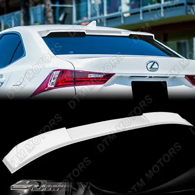 For 14-20 Lexus IS300 IS350 Pearl White Rear Roof Window Visor Spoiler W-Power • $134.97