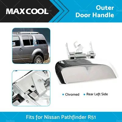 For Nissan Pathfinder R51 2005-2013 REAR LH Left Hand Outer Door Handle Chrome • $22.26