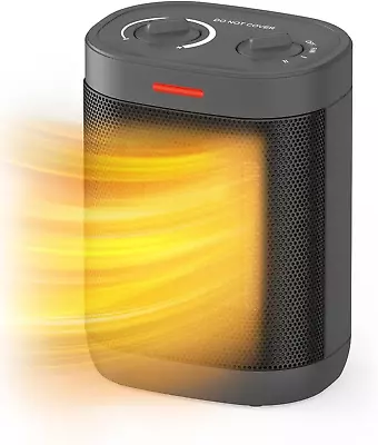 1500W Electric Heaters For Indoor Use Small Space Heater With Adjustable Thermo • $21.80